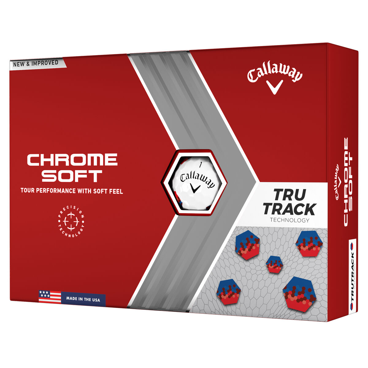 Callaway Chrome Soft Red & Blue TruTrack Golf Balls | PGA TOUR Superstore