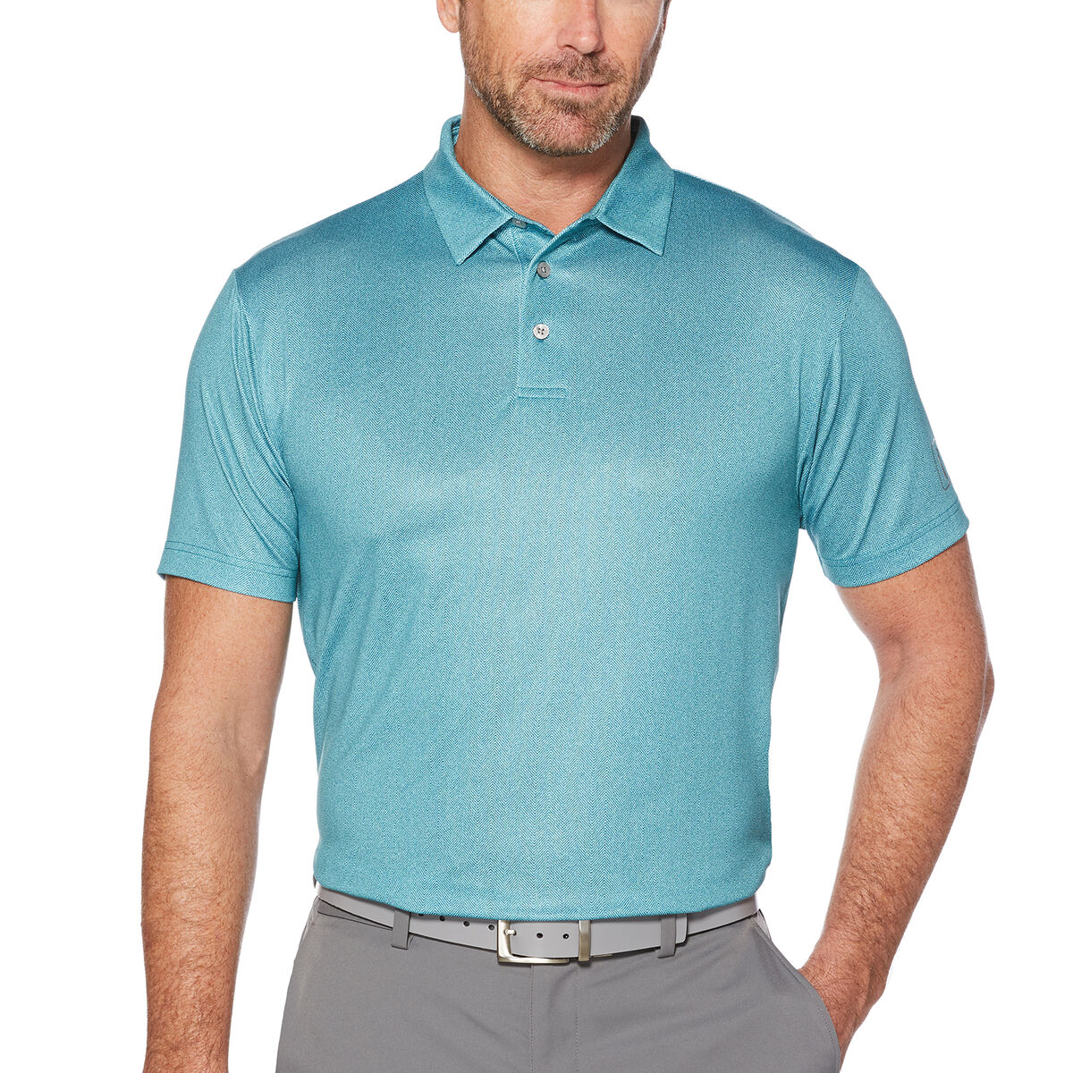 PGA TOUR Men's Short Sleeve Motionflux 360 Printed Polo Shirt | PGA ...