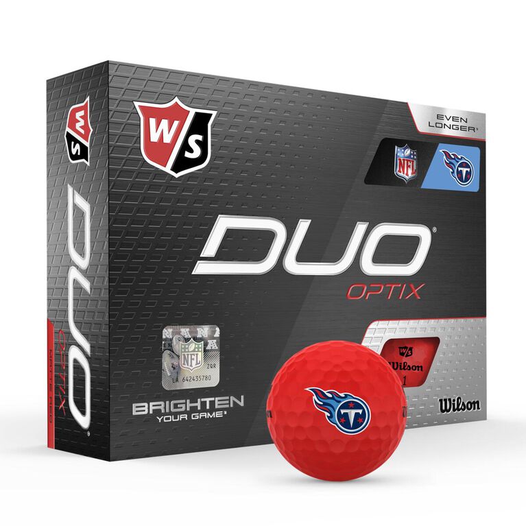 Wilson DUO Optix NFL Golf Balls - Tennessee Titans