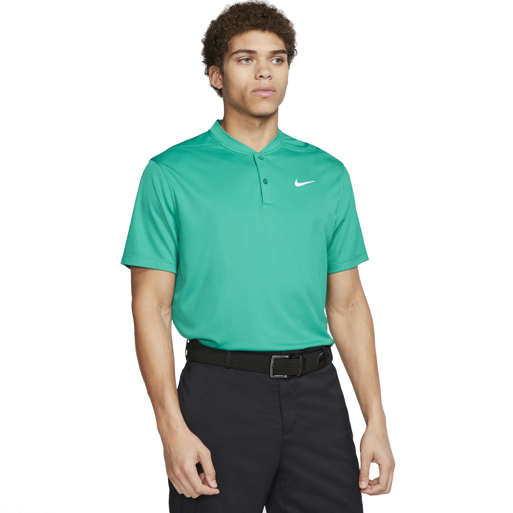 nike golf shirt without collar
