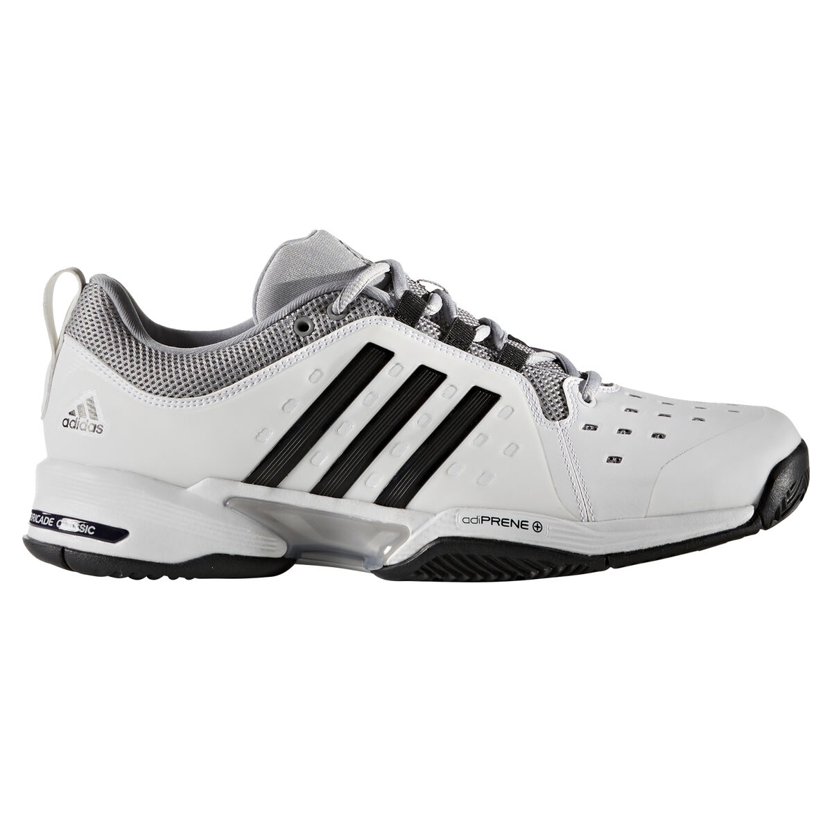 Adidas Barricade Classic Wide 4e Mens Tennis Shoe Blacksilver Pga Tour Superstore 0151