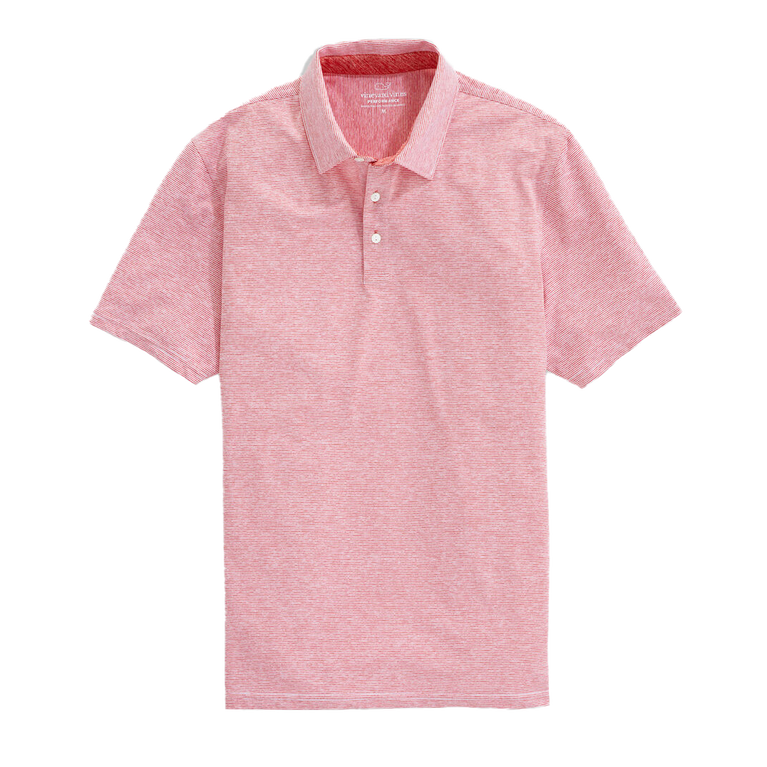 Vineyard Vines Destin Stripe Sankaty Polo Shirt In Blue