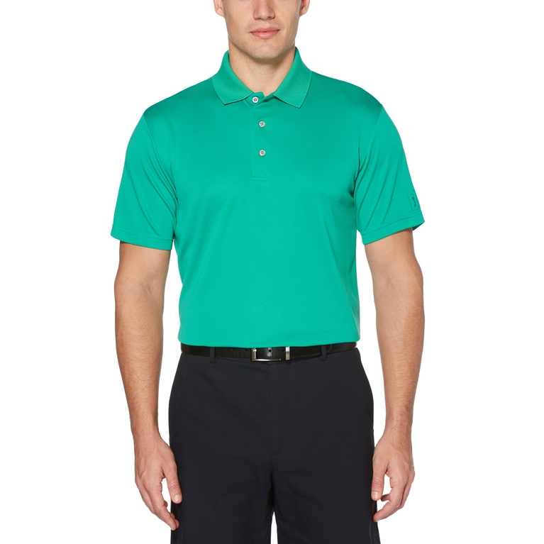 PGA TOUR Apparel Airflux Solid Mesh Short Sleeve Golf Polo Shirt | PGA ...