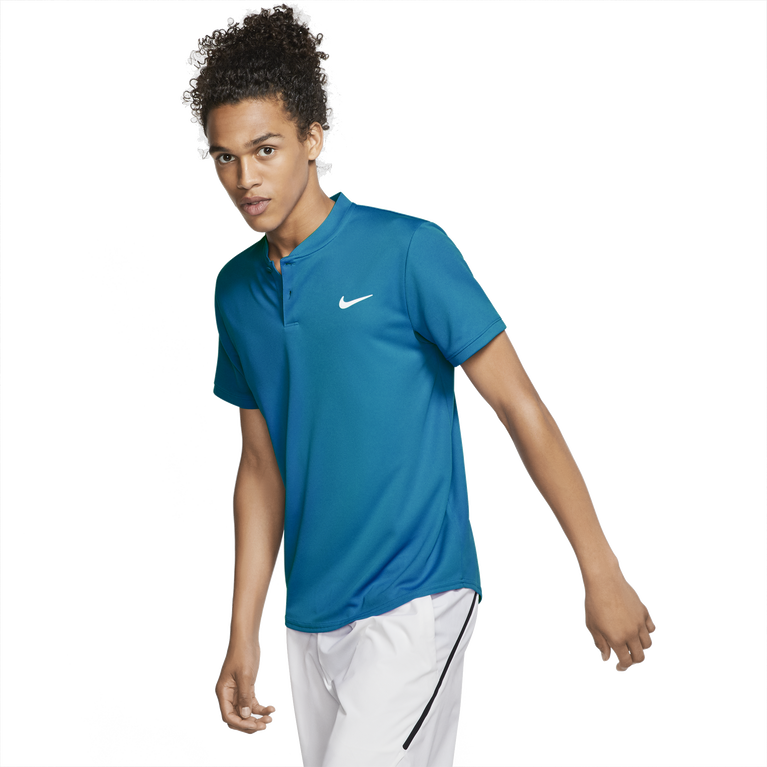 Nike Men's Court Dri-Fit Tennis Polo Blue