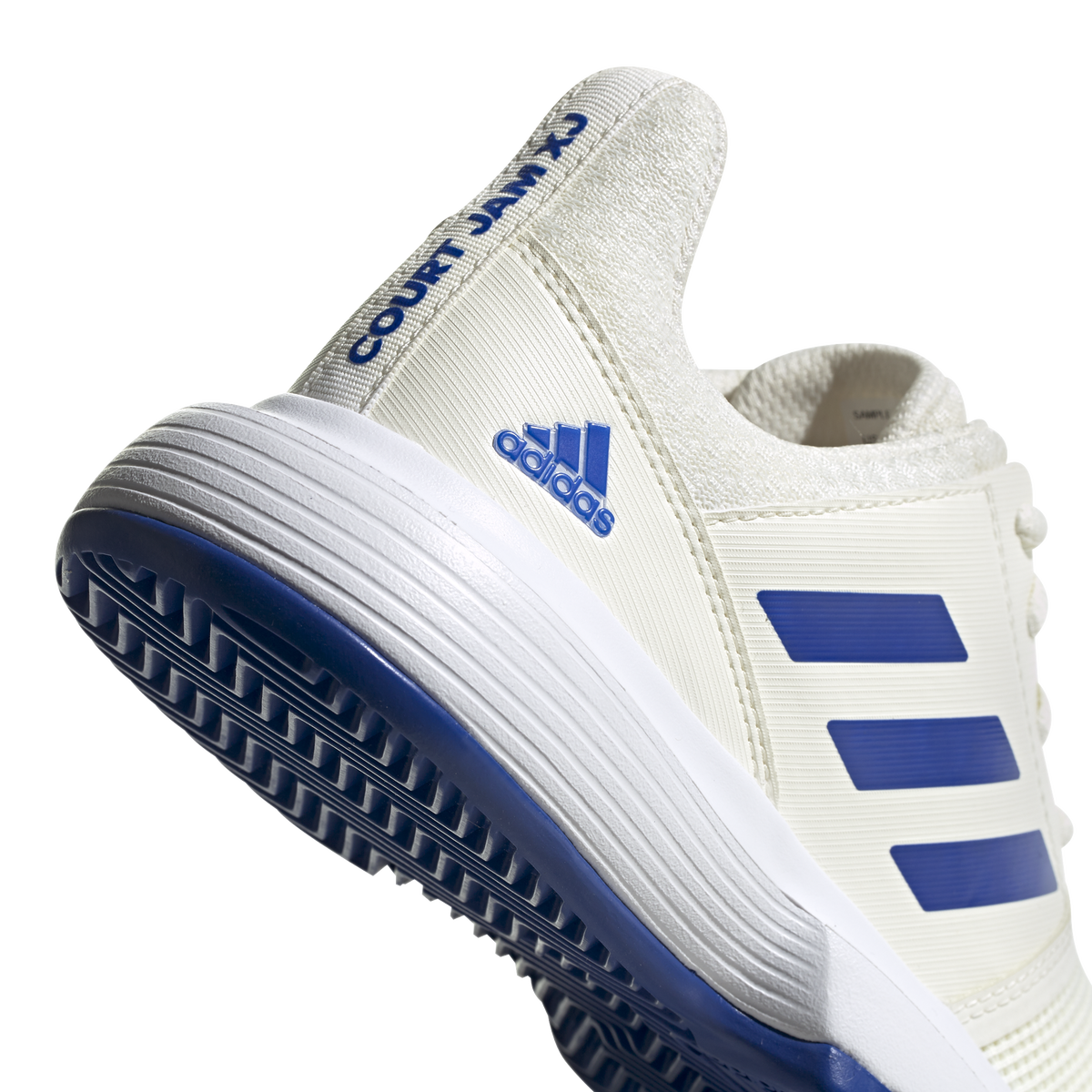 Adidas ADIWEAR™ 6 CourtJam XJ Junior's Tennis Shoe - Off White/Royal ...