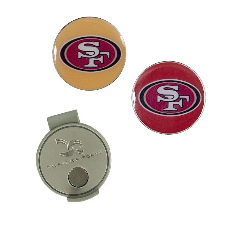 Team Effort San Francisco 49ers Hat Clip and Ball Markers Set - Each