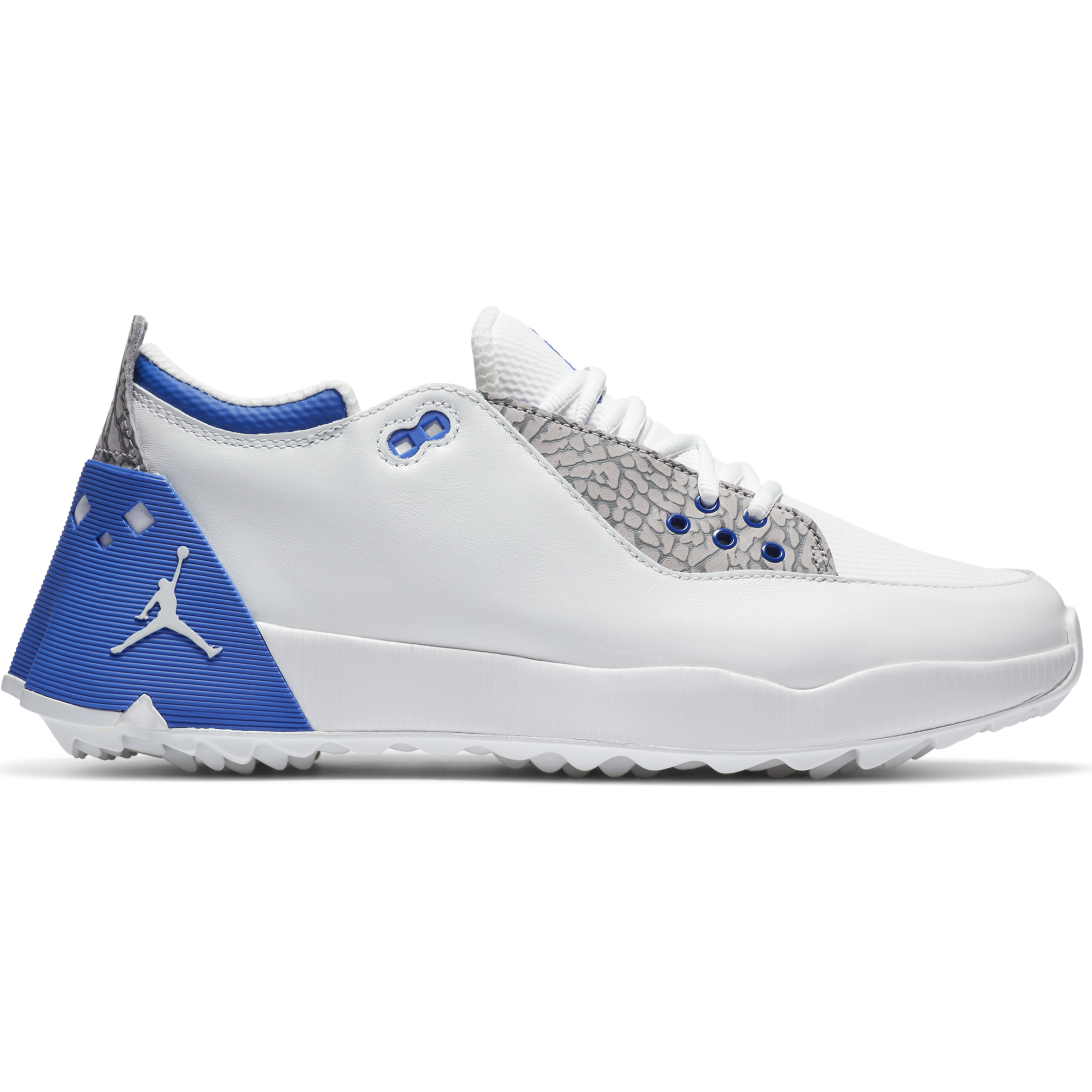 blue jordan golf shoes