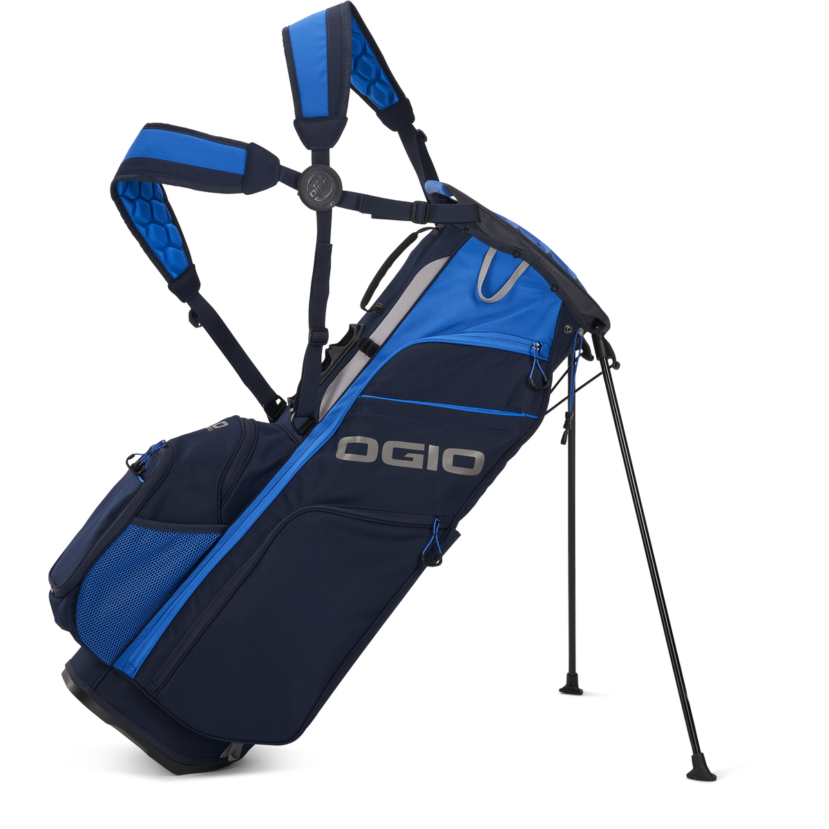 Used Ogio Golf FeatherLite Woode 8-way Grey Carry Stand Bag