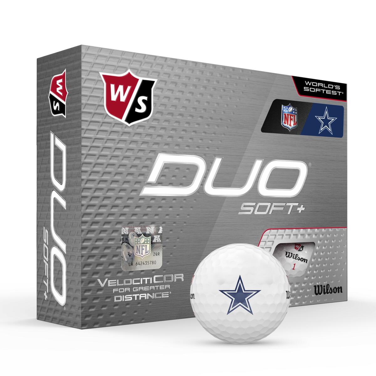 Wilson DUO Soft+ NFL Golf Balls - Dallas Cowboys