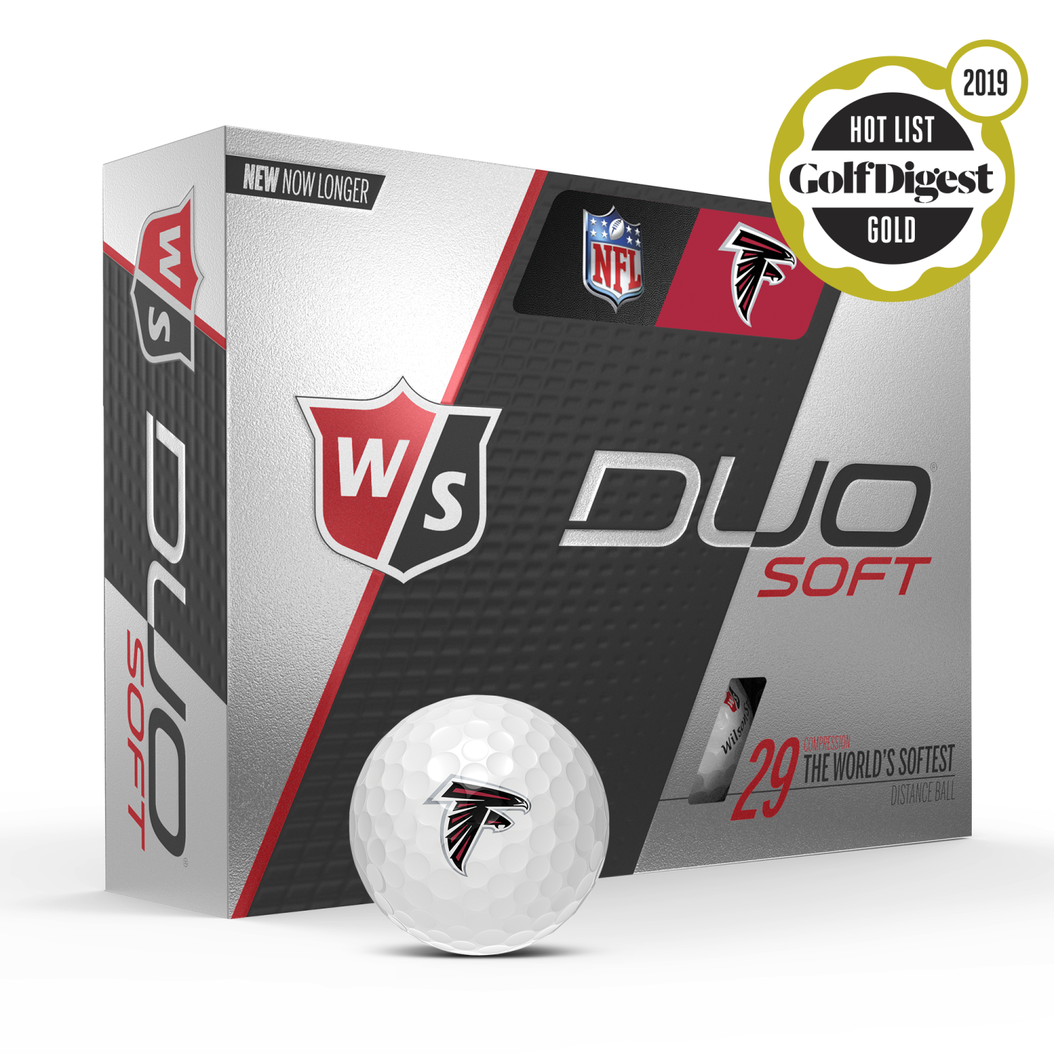 DUO Soft NFL Golf Balls - Atlanta Falcons