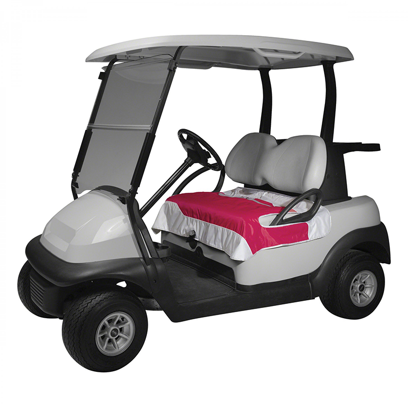 pink golf buggy