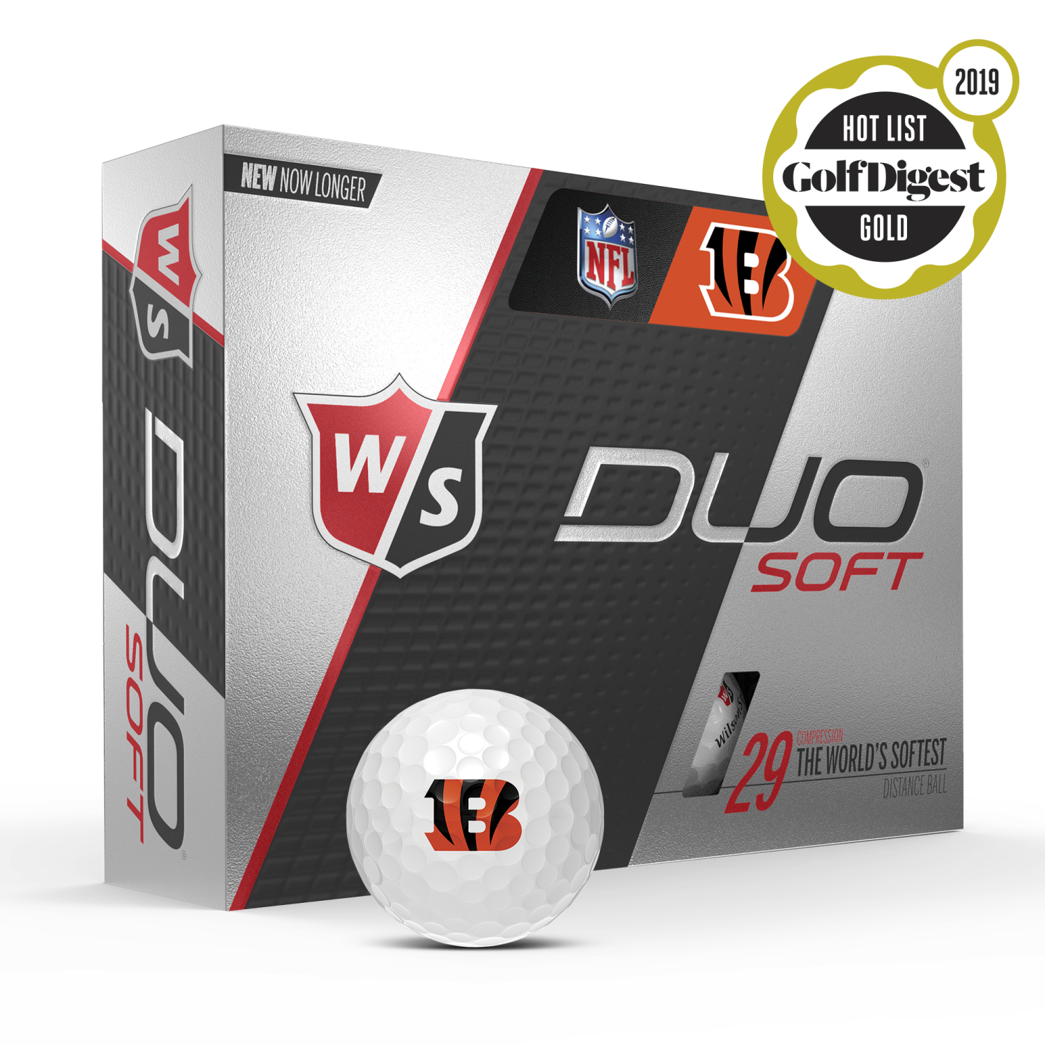 DUO Soft NFL Golf Balls - Cincinnati Bengals