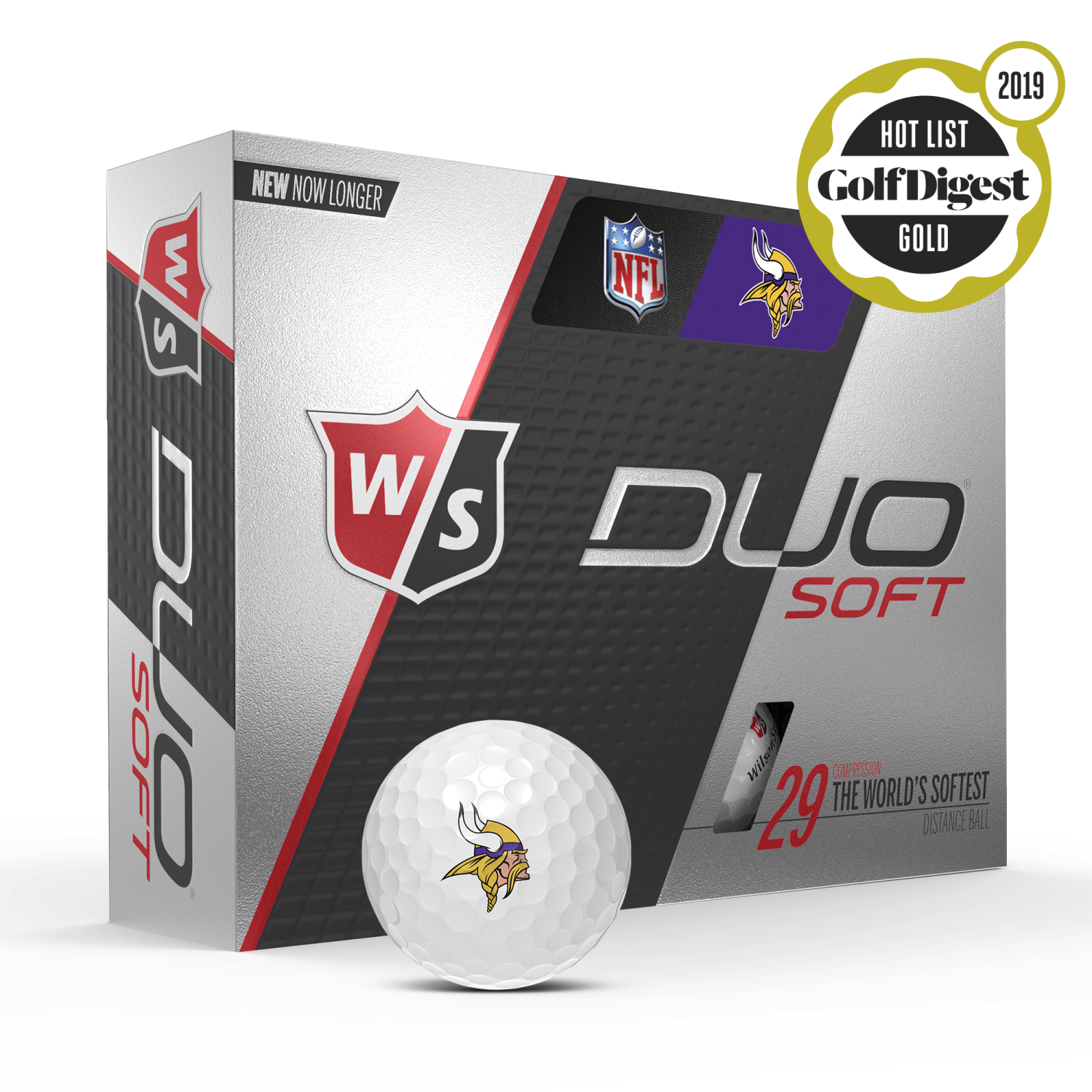 Wilson Minnesota Vikings Duo Soft+ Golf Balls